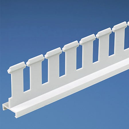 Panduit Slotted Divider Wall, White, 4" x 1' (6-Pack) H SD4HWH6